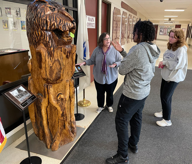 Chelmsford High School Lobby Lion