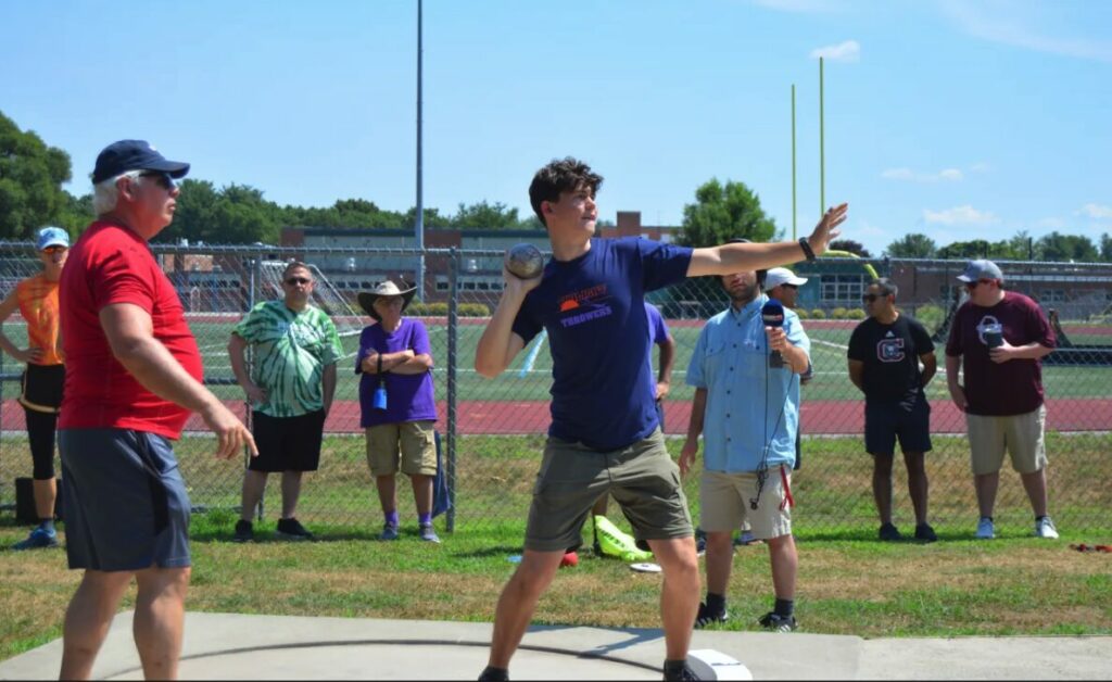 The Sun: Eagle Scout candidate helps build regulation shot put area for ...