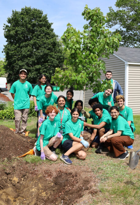 PHOTOS: Eco Club plants trees at Chelmsford High School