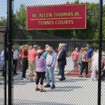 The tennis courts located behind Chelmsford High School were recently dedicated to Al Thomas, a former teacher, dean and principal at CHS.
