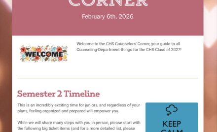 CHS Counselors Corner February 2026