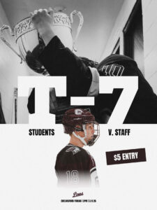 2026 CHS House Olympics Student vs. Staff Hockey Game Flyer