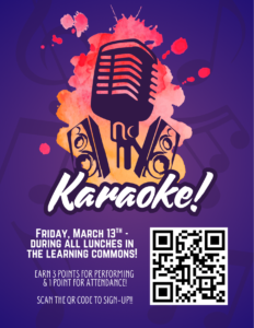 2026 CHS House Olympics Karaoke Flyer