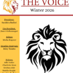 Cover Image for the Winter 2026 edition of The Voice newspaper.