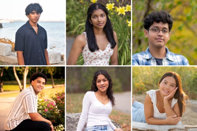 The Chelmsford High School Students of the Month for March 2026 are, clockwise from top left, Sai Bezawada, Haarika Mandava, Agastya Bhatlapenumarthy, Mai Pho, Urja Sharma and Andre Brown.