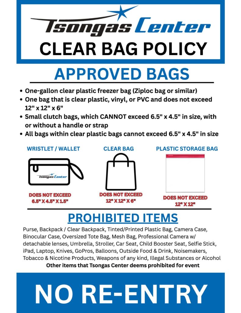 Tsongas Center Clear Bag Policy