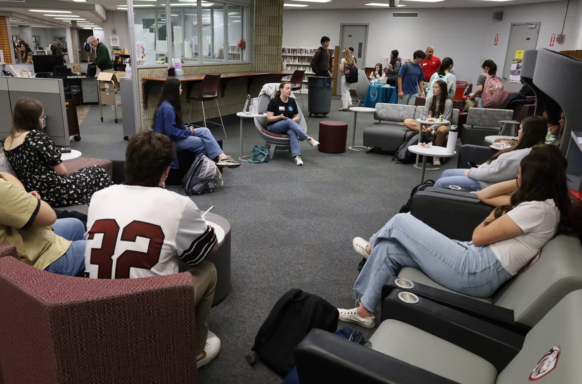 Chelmsford High School juniors attend the annual Career Exploration Breakfast, meeting with professionals to learn more about careers that interest them.