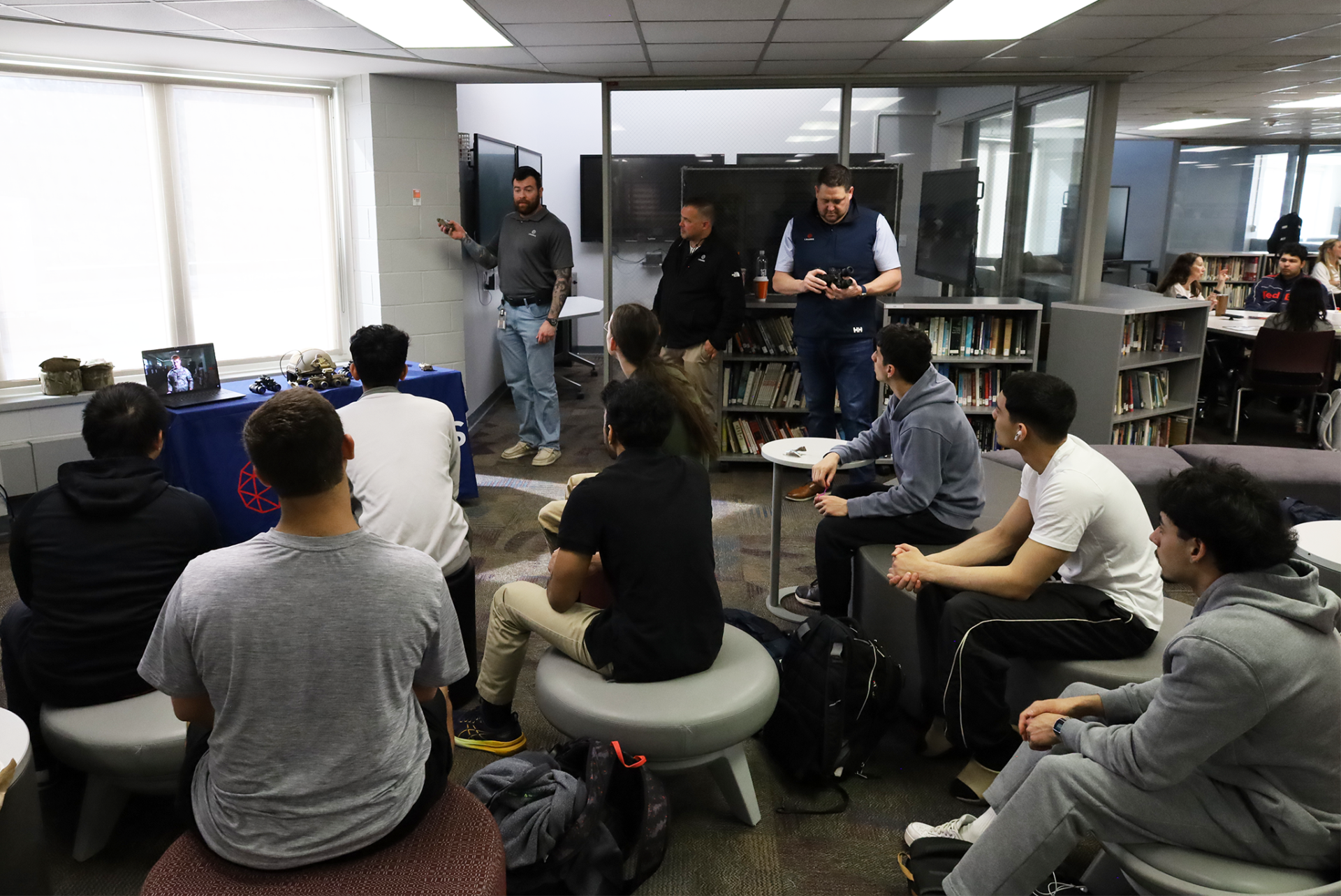 Chelmsford High School juniors attend the annual Career Exploration Breakfast, meeting with professionals to learn more about careers that interest them.