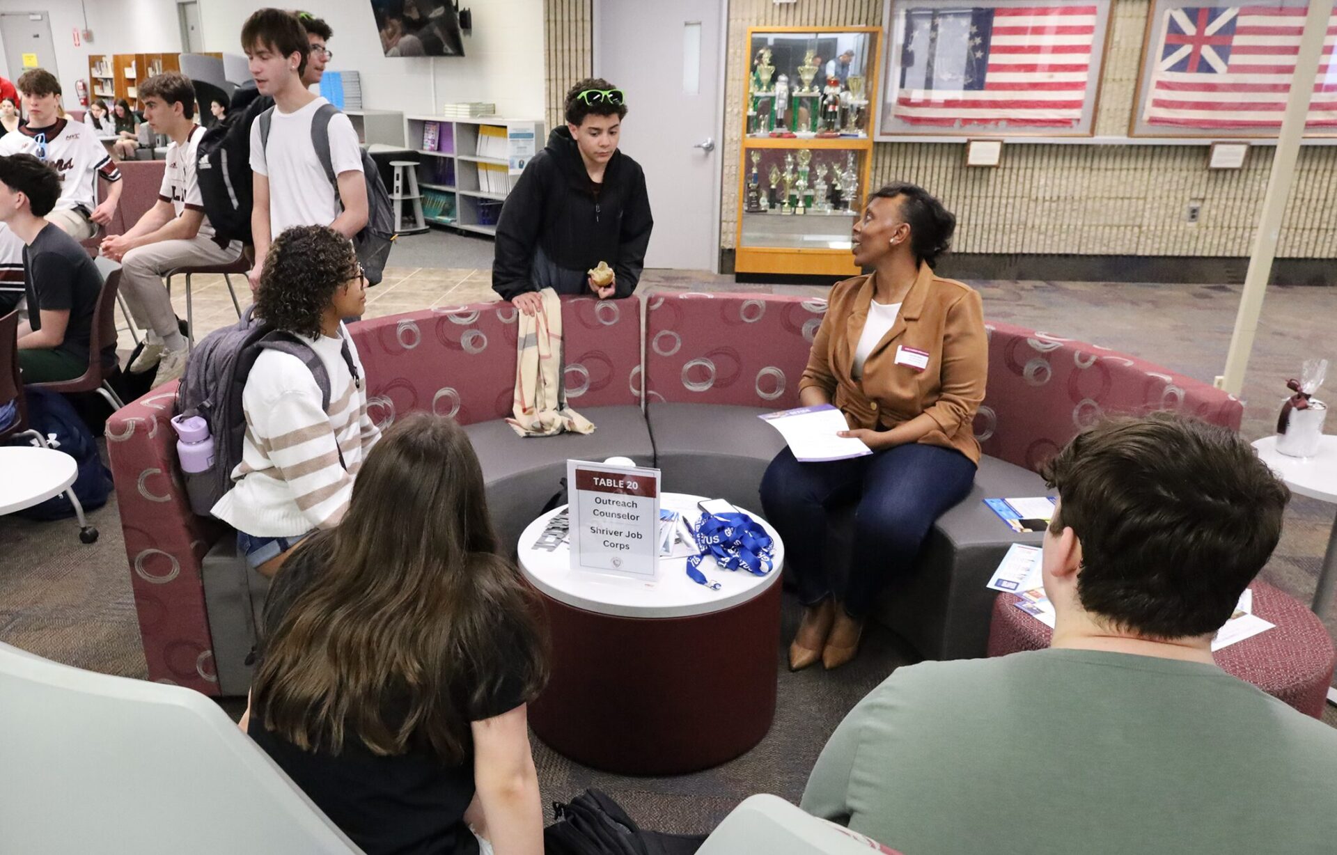Chelmsford High School juniors attend the annual Career Exploration Breakfast, meeting with professionals to learn more about careers that interest them.