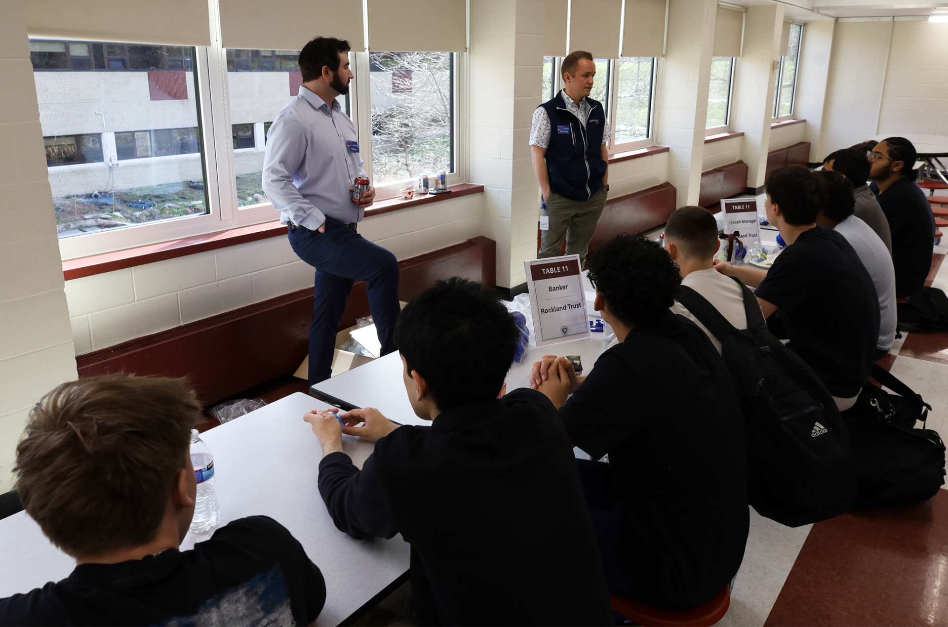 Chelmsford High School juniors attend the annual Career Exploration Breakfast, meeting with professionals to learn more about careers that interest them.
