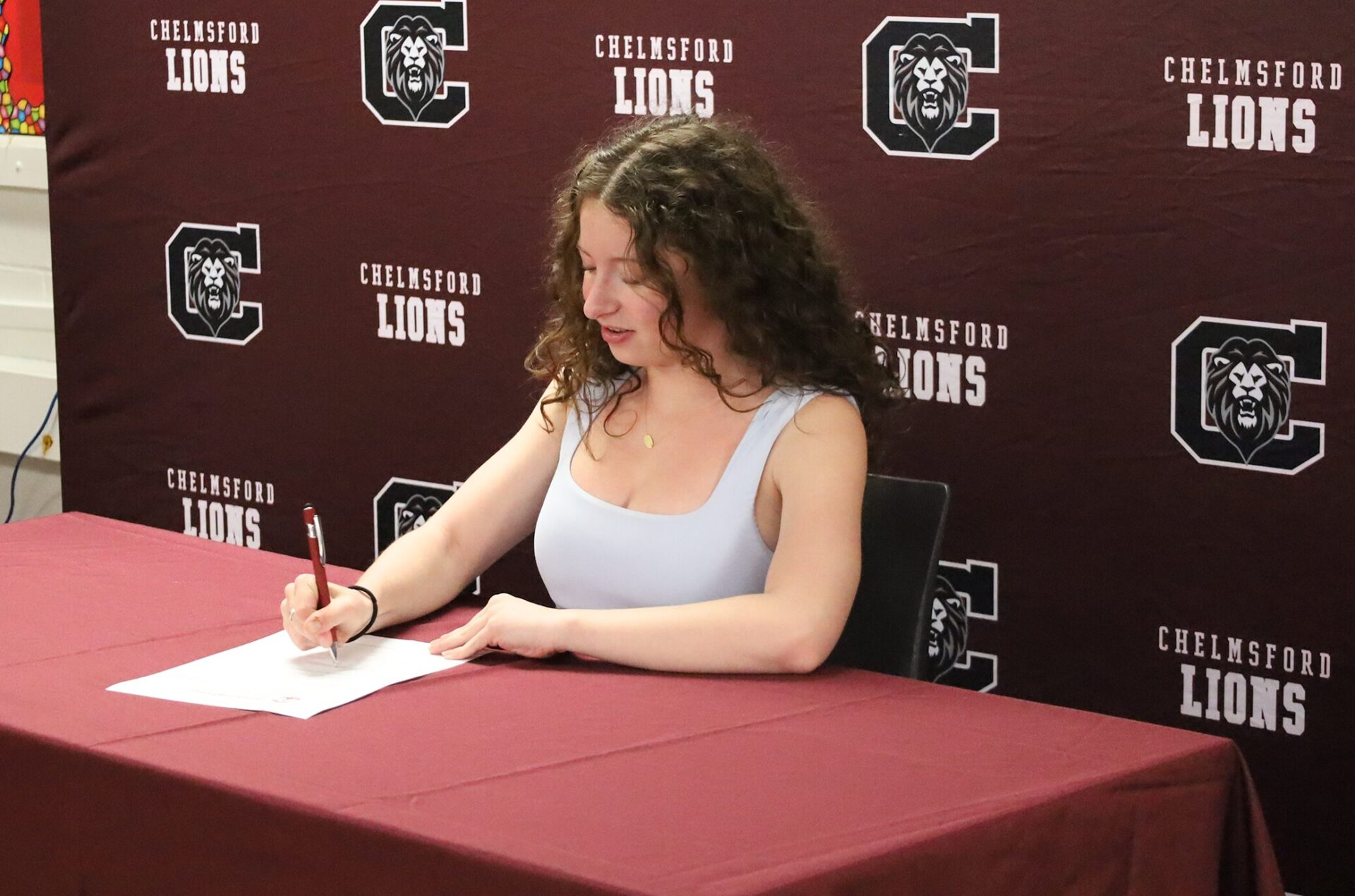 Elizabeth Dunlea was one of 18 Chelmsford High School seniors recognized during the Future Teachers Signing Day on Friday, May 22, 2026.