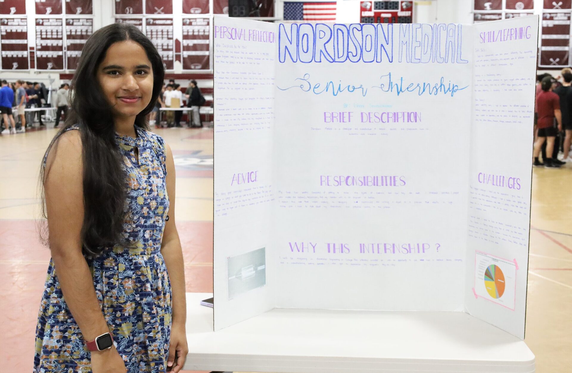 CHS Senior Internship Exhibition 2026 Chelmsford High School's Senior Internship Exhibition was held on Thursday, May 28, 2026. The event allows members of the senior class who held internships this spring to visually display their workplace experiences for the junior class and interested faculty.