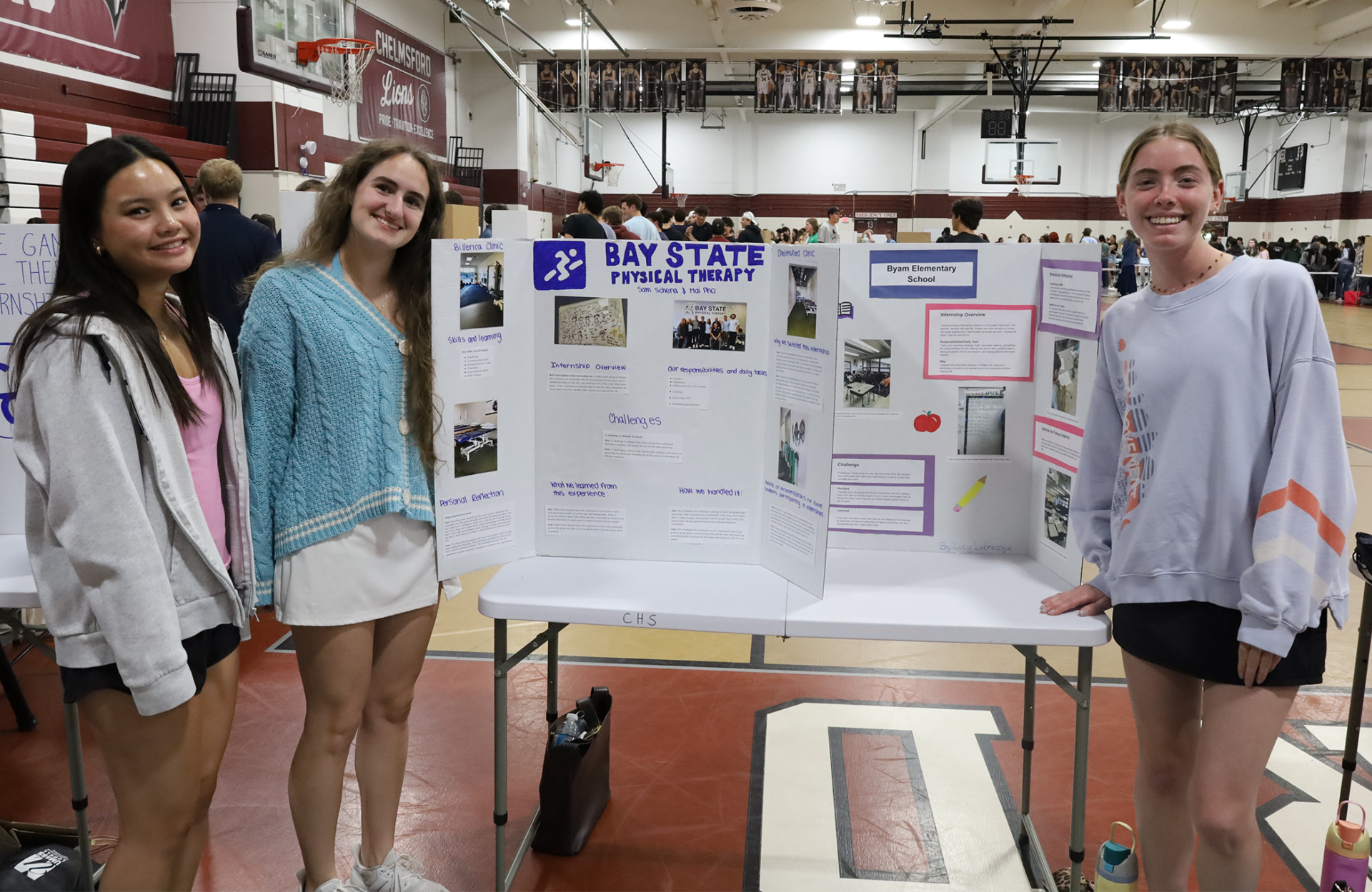 CHS Senior Internship Exhibition 2026 Chelmsford High School's Senior Internship Exhibition was held on Thursday, May 28, 2026. The event allows members of the senior class who held internships this spring to visually display their workplace experiences for the junior class and interested faculty.