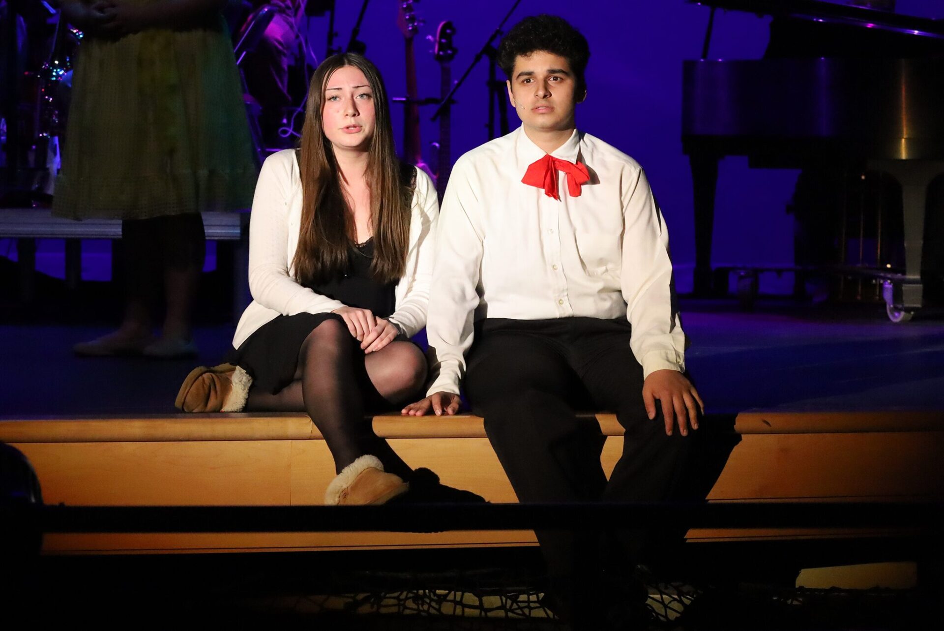 Members of the CHS Theatre Guild participate in a dress rehearsal for their Spring Cabaret production on Thursday, April 30, 2026.