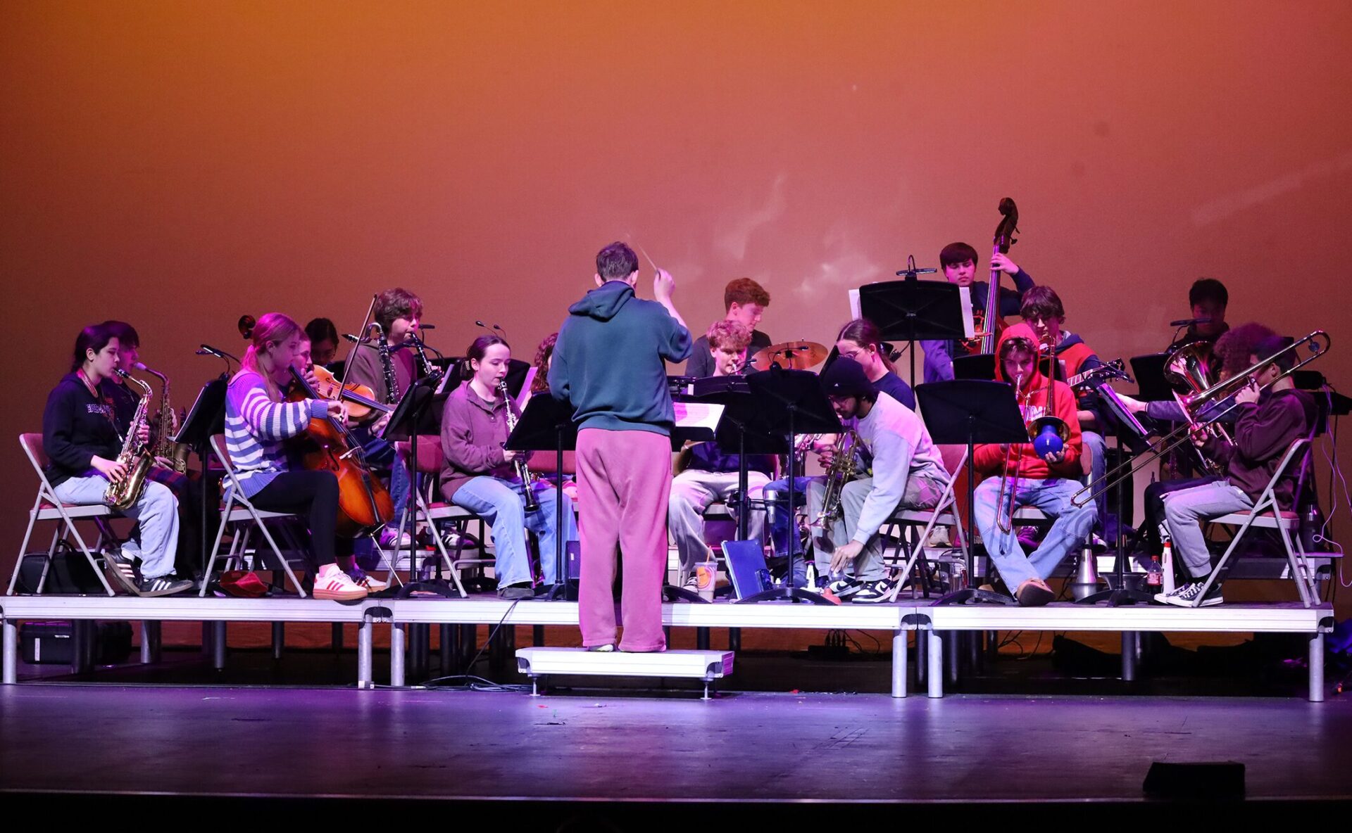 Members of the CHS Theatre Guild participate in a dress rehearsal for their Spring Cabaret production on Thursday, April 30, 2026.