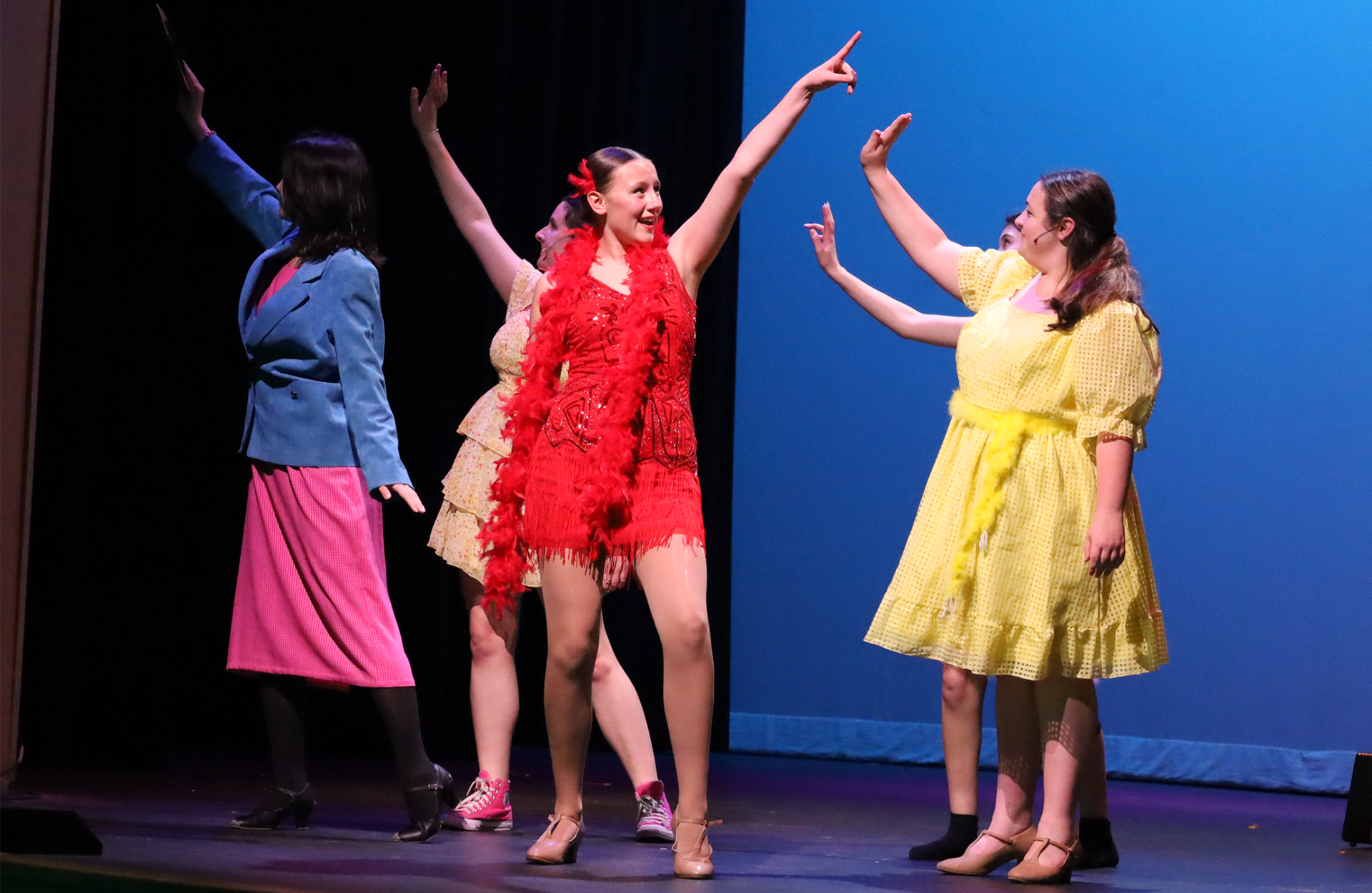 Members of the CHS Theatre Guild participate in a dress rehearsal for their Spring Cabaret production on Thursday, April 30, 2026.