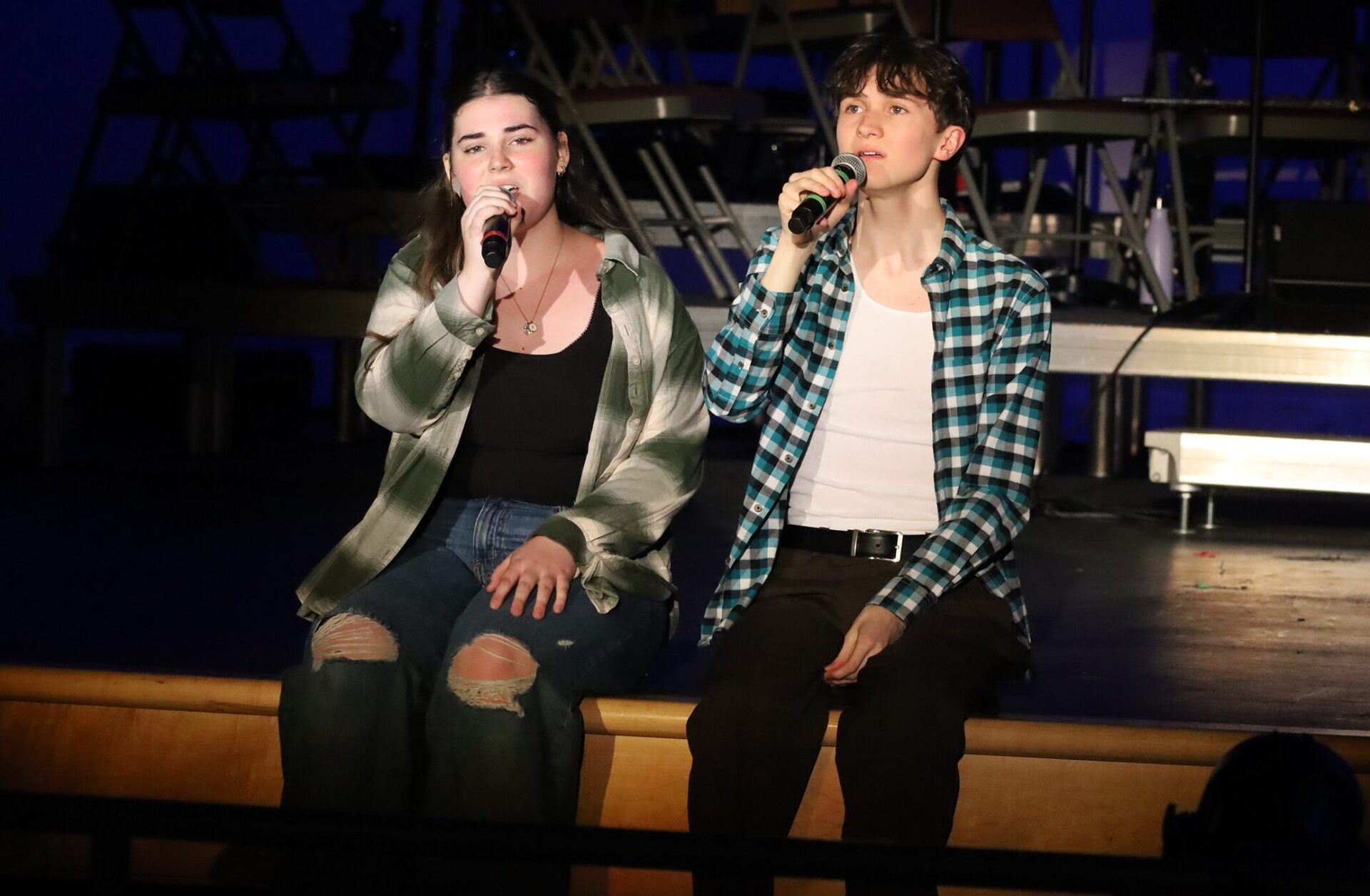 Members of the CHS Theatre Guild participate in a dress rehearsal for their Spring Cabaret production on Thursday, April 30, 2026.
