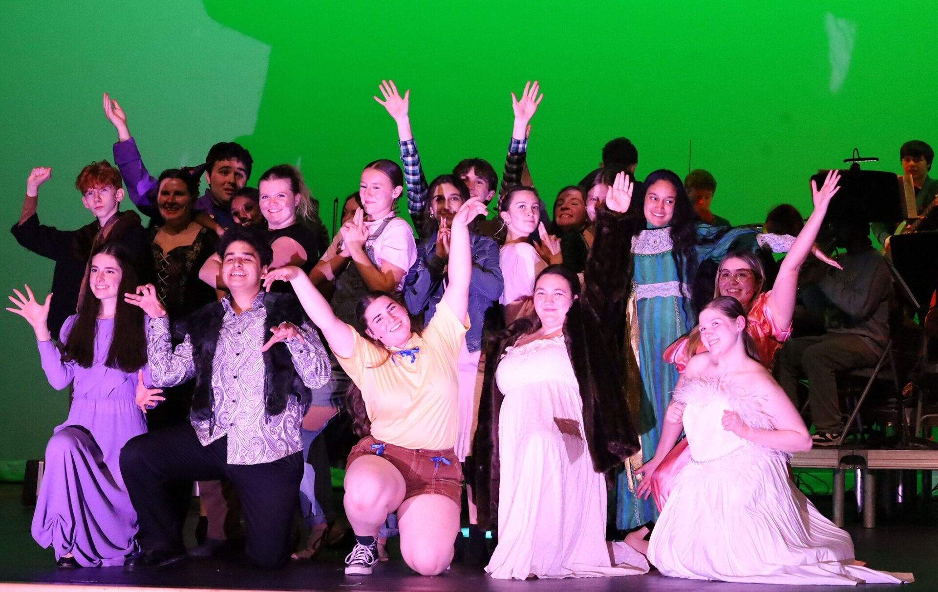 Members of the CHS Theatre Guild participate in a dress rehearsal for their Spring Cabaret production on Thursday, April 30, 2026.
