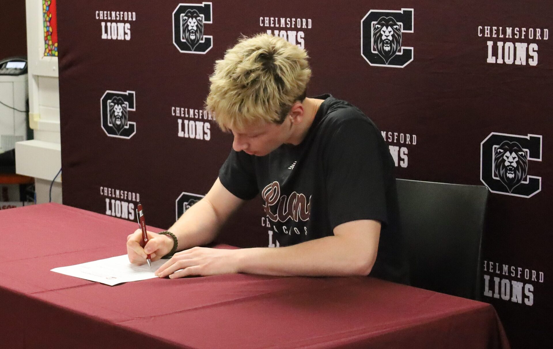 Jacob Berry was one of 18 Chelmsford High School seniors recognized during the Future Teachers Signing Day on Friday, May 22, 2026.