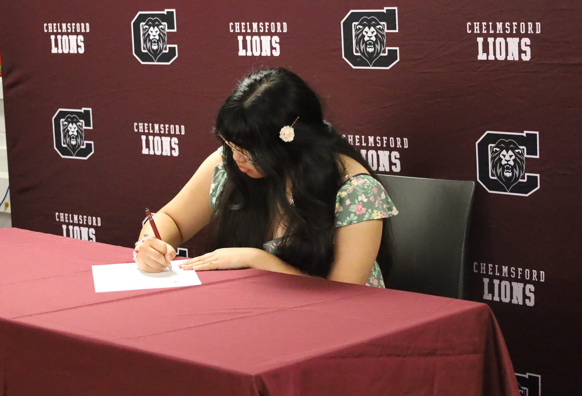 Jessica Luong was one of 18 Chelmsford High School seniors recognized during the Future Teachers Signing Day on Friday, May 22, 2026.