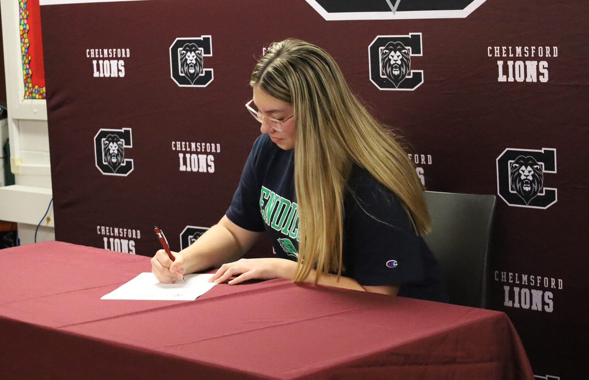 Mia Troncoso was one of 18 Chelmsford High School seniors recognized during the Future Teachers Signing Day on Friday, May 22, 2026.