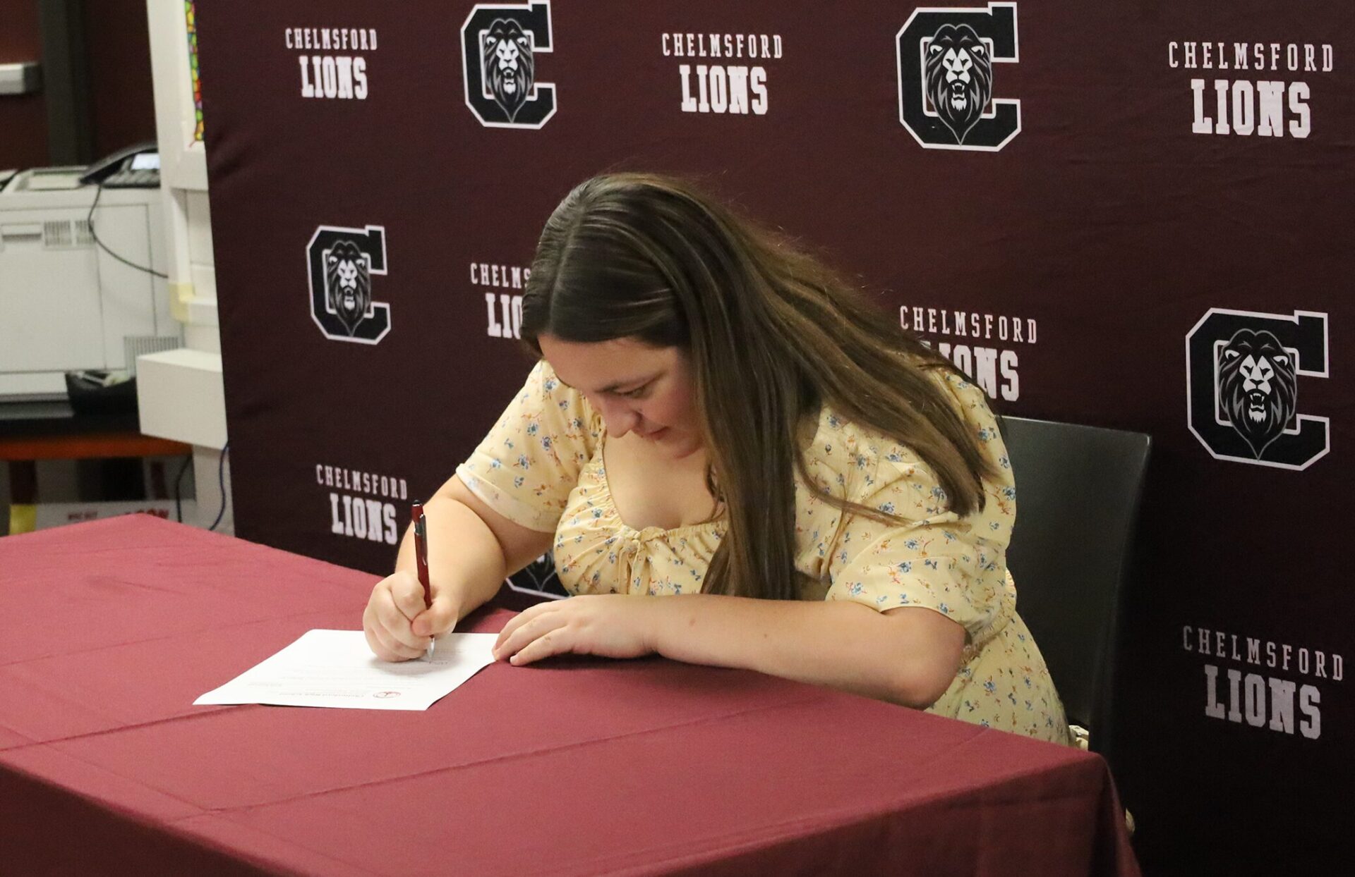 Morgan Fay was one of 18 Chelmsford High School seniors recognized during the Future Teachers Signing Day on Friday, May 22, 2026.