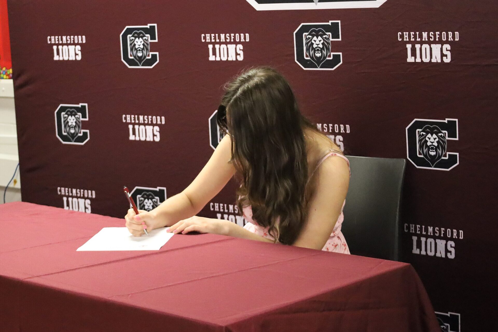 Sabrina Woods was one of 18 Chelmsford High School seniors recognized during the Future Teachers Signing Day on Friday, May 22, 2026.