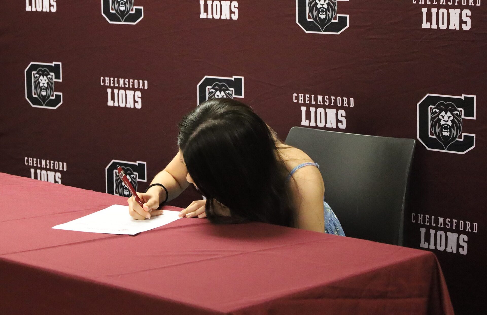 Sarah Lopez Alvarado was one of 18 Chelmsford High School seniors recognized during the Future Teachers Signing Day on Friday, May 22, 2026.