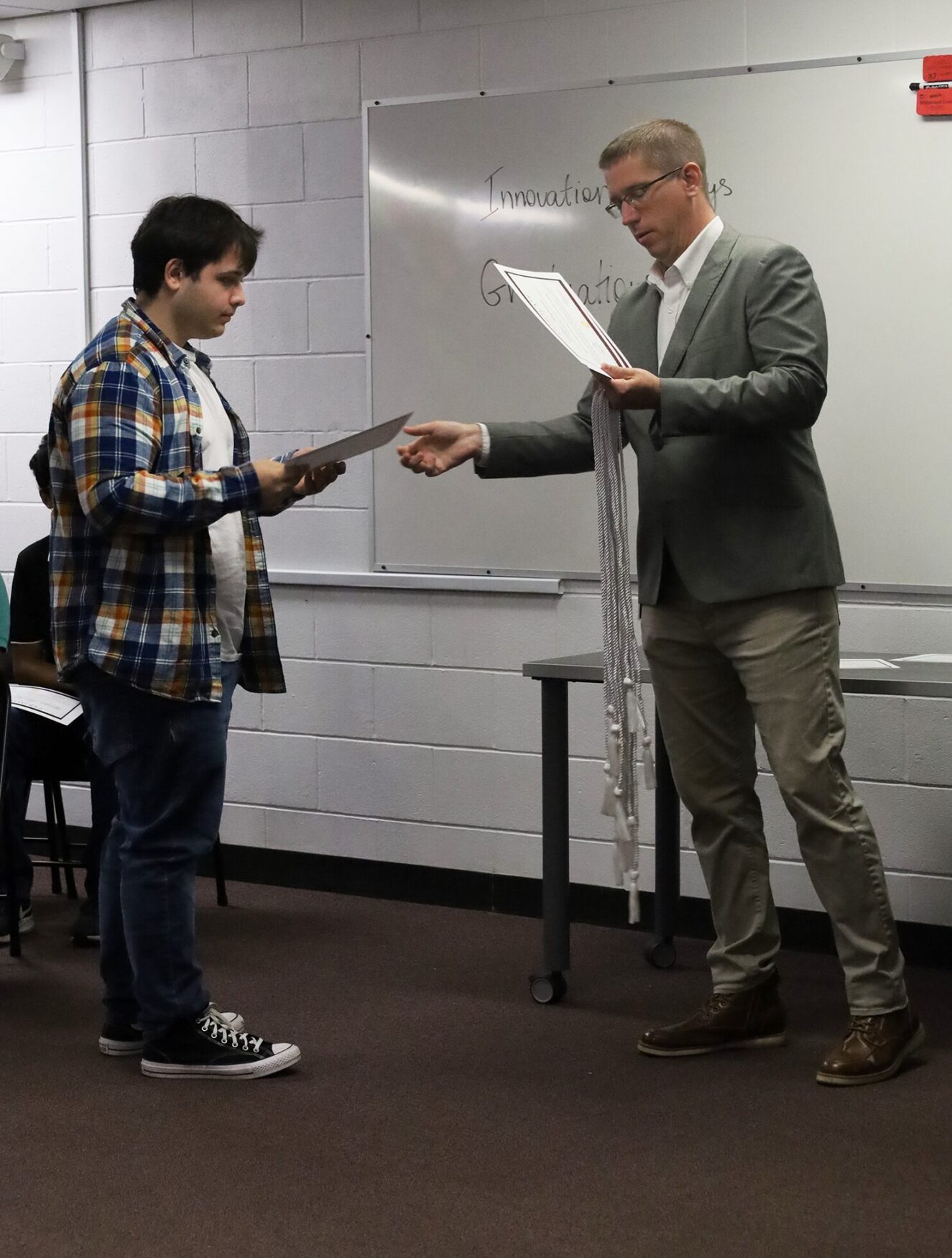 Brady Lusakhpuryan was one of 18 students who participated in the Chelmsford High School Innovation Pathways Graduation Ceremony on Thursday, May 28, 2026.