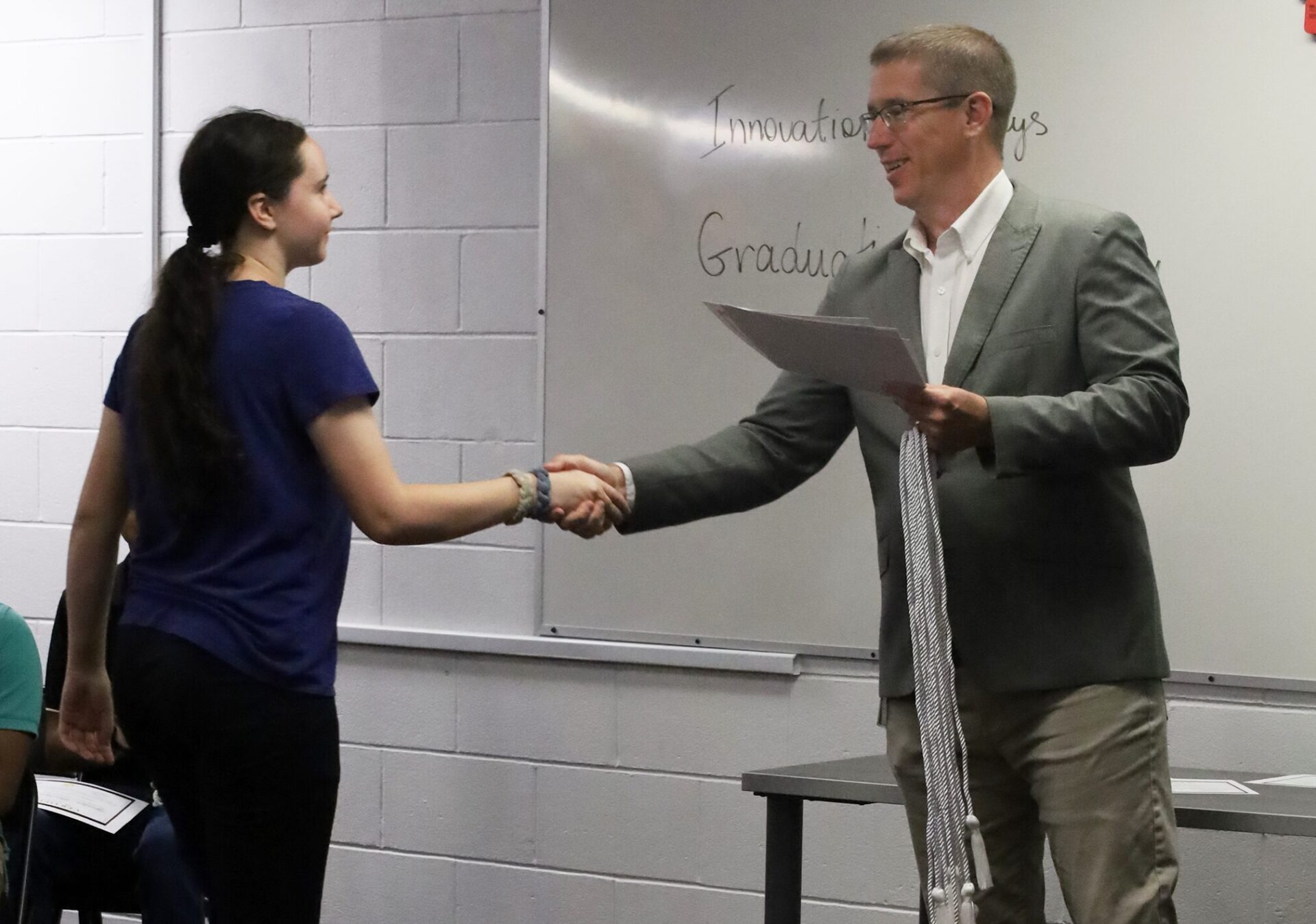 Campbell Chludzinski was one of 18 students who participated in the Chelmsford High School Innovation Pathways Graduation Ceremony on Thursday, May 28, 2026.