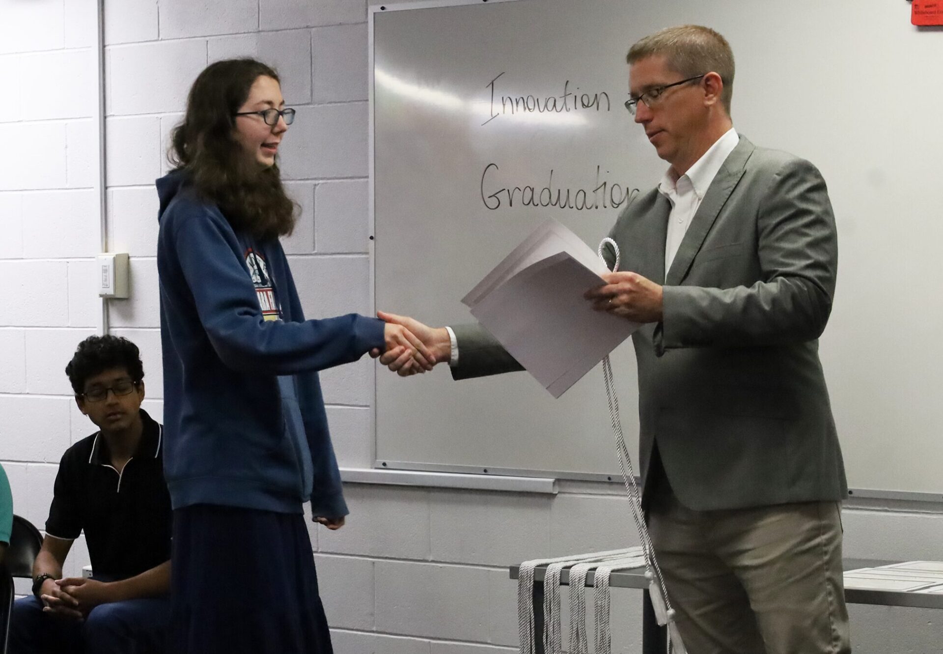 Gracelynn Fenders was one of 18 students who participated in the Chelmsford High School Innovation Pathways Graduation Ceremony on Thursday, May 28, 2026.