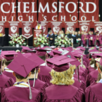 The graduates of Chelmsford High School's Class of 2026 take in the ceremony on June 6, 2026.