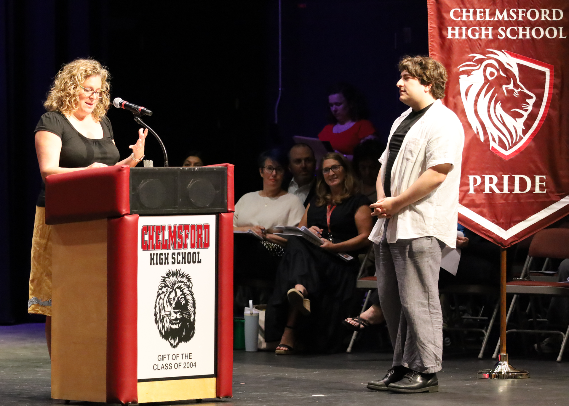 Members of Chelmsford High School's Class of 2026 are celebrated during Senior Awards Night on Thursday, May 28.