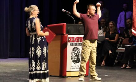 Members of Chelmsford High School's Class of 2026 are celebrated during Senior Awards Night on Thursday, May 28.