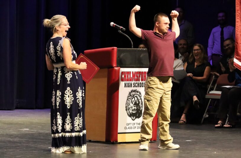 Members of Chelmsford High School's Class of 2026 are celebrated during Senior Awards Night on Thursday, May 28.