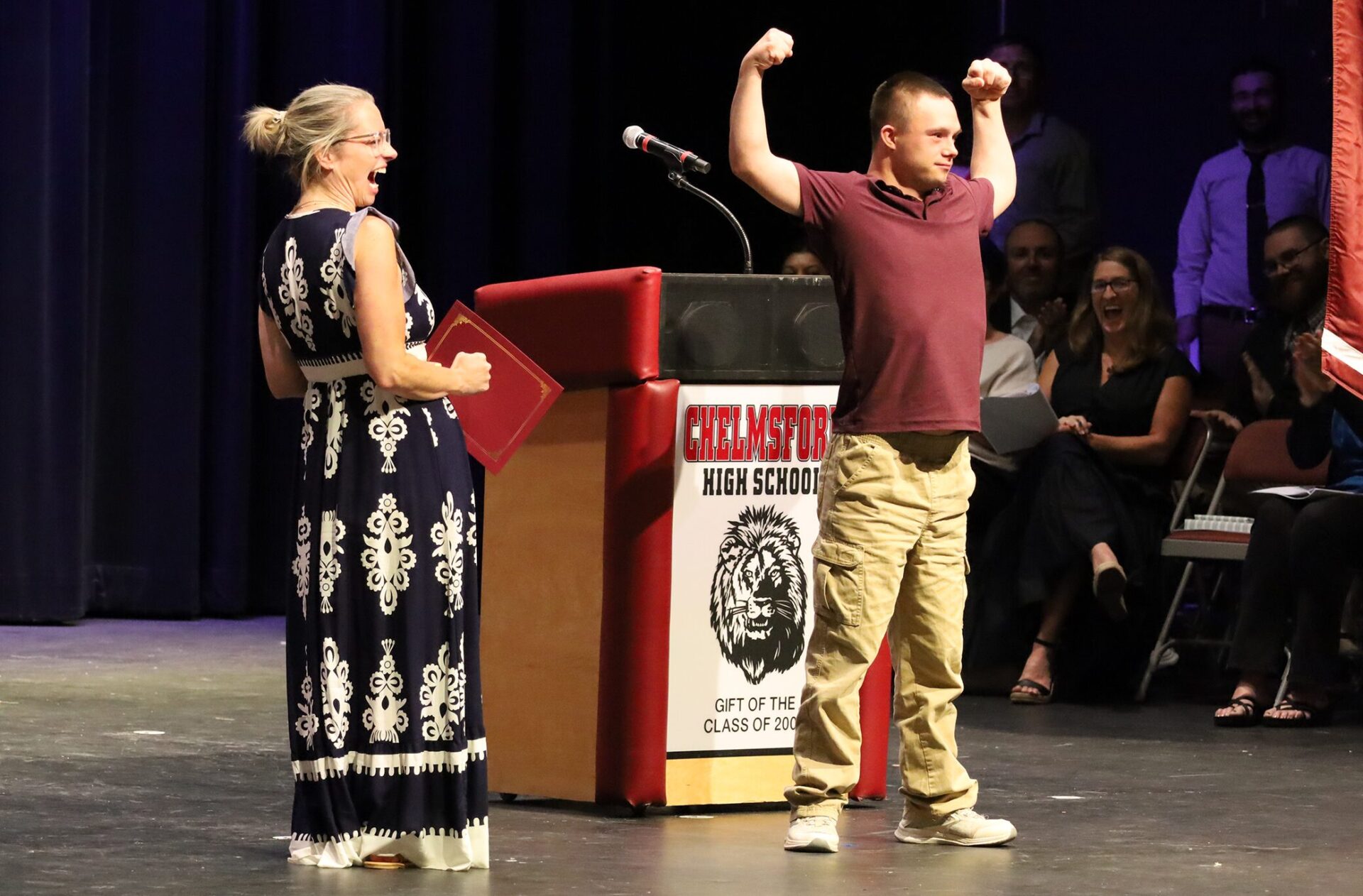 Members of Chelmsford High School's Class of 2026 are celebrated during Senior Awards Night on Thursday, May 28.