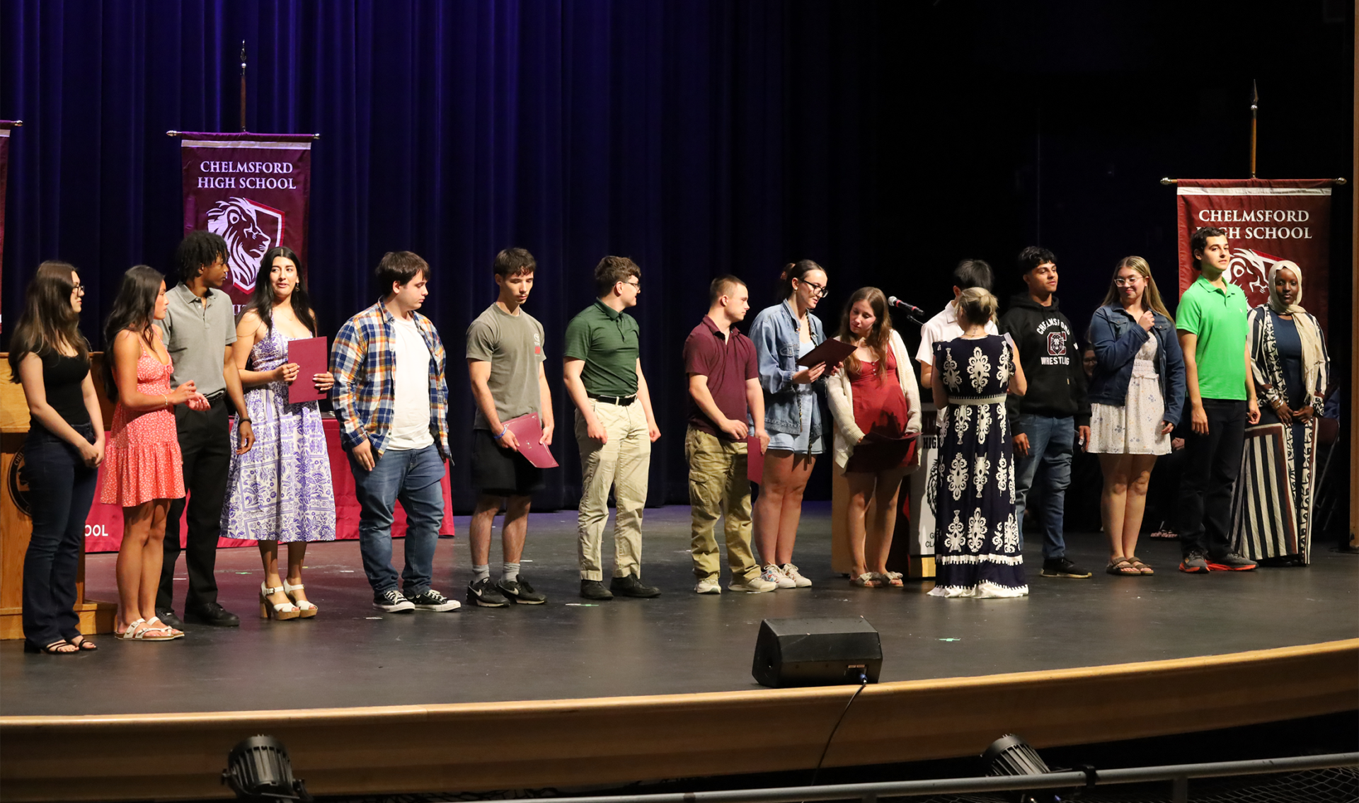 Members of Chelmsford High School's Class of 2026 are celebrated during Senior Awards Night on Thursday, May 28.