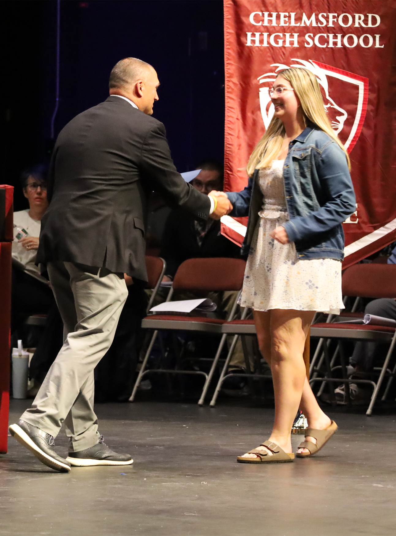 Members of Chelmsford High School's Class of 2026 are celebrated during Senior Awards Night on Thursday, May 28.