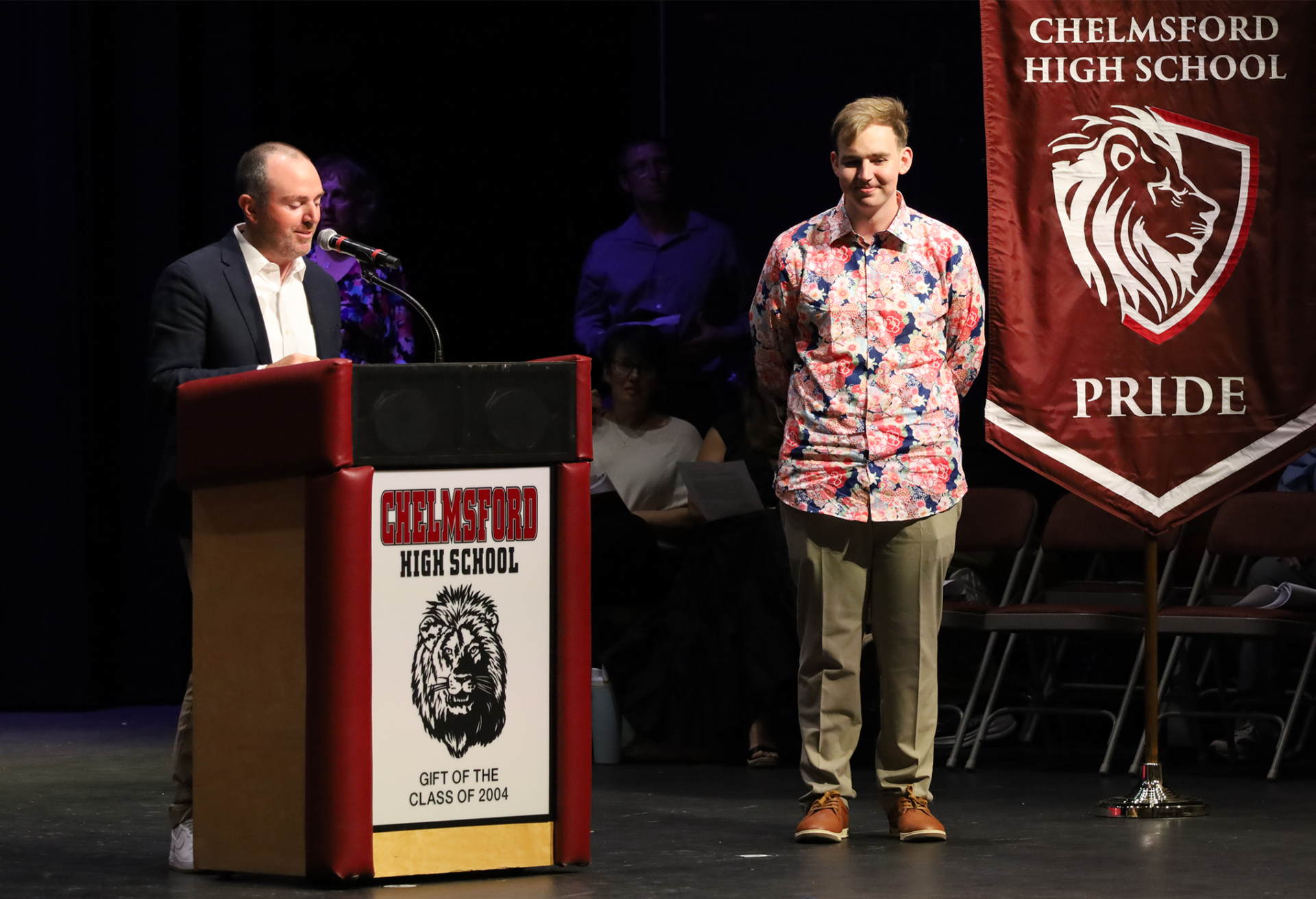 Members of Chelmsford High School's Class of 2026 are celebrated during Senior Awards Night on Thursday, May 28.