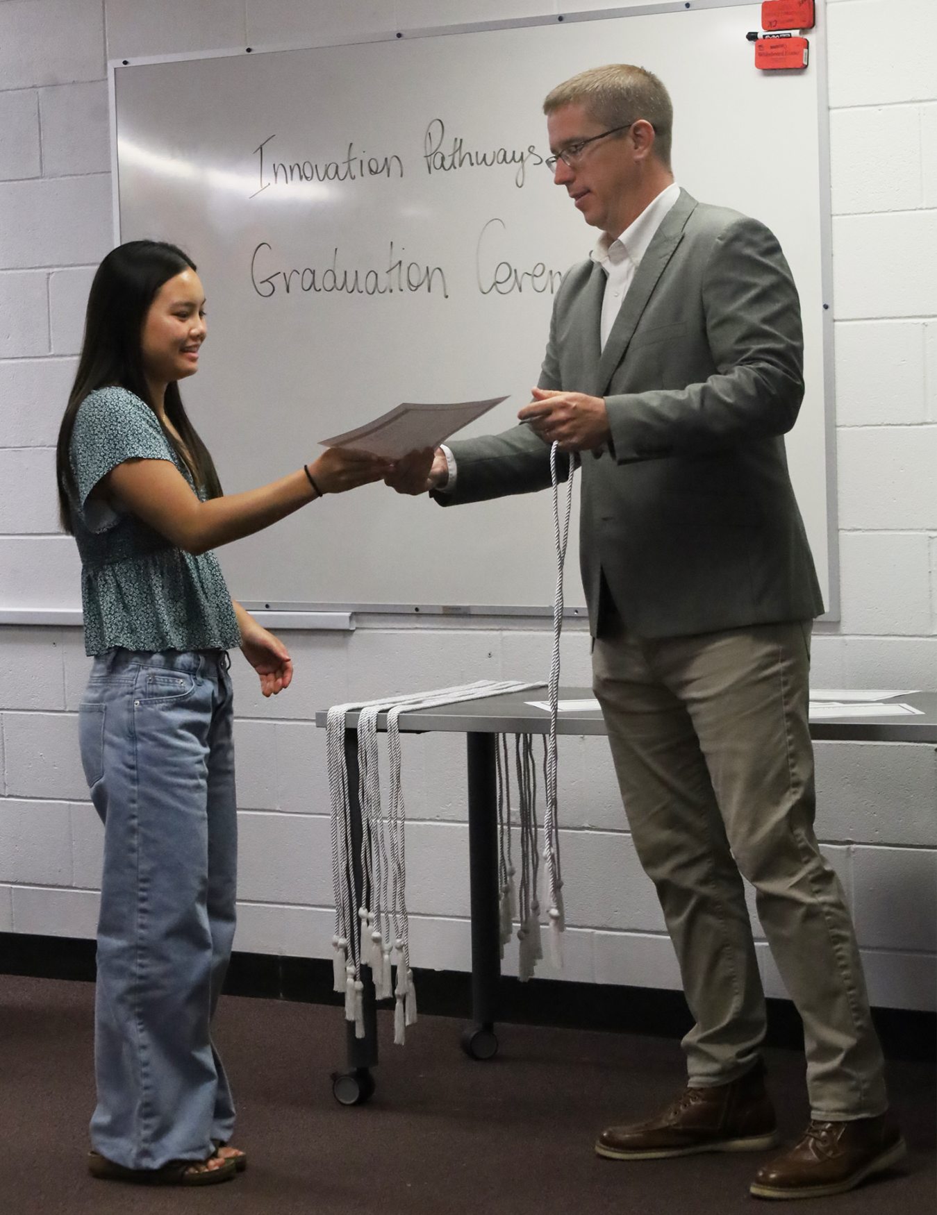Mai Pho was one of 18 students who participated in the Chelmsford High School Innovation Pathways Graduation Ceremony on Thursday, May 28, 2026.