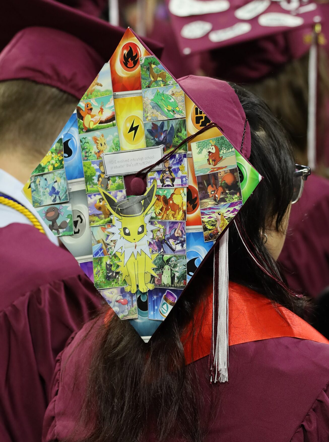 Pokemon Mortarboard One of the many decorated mortarboards at Chelmsford High School's Graduation Ceremony on June 6, 2026.