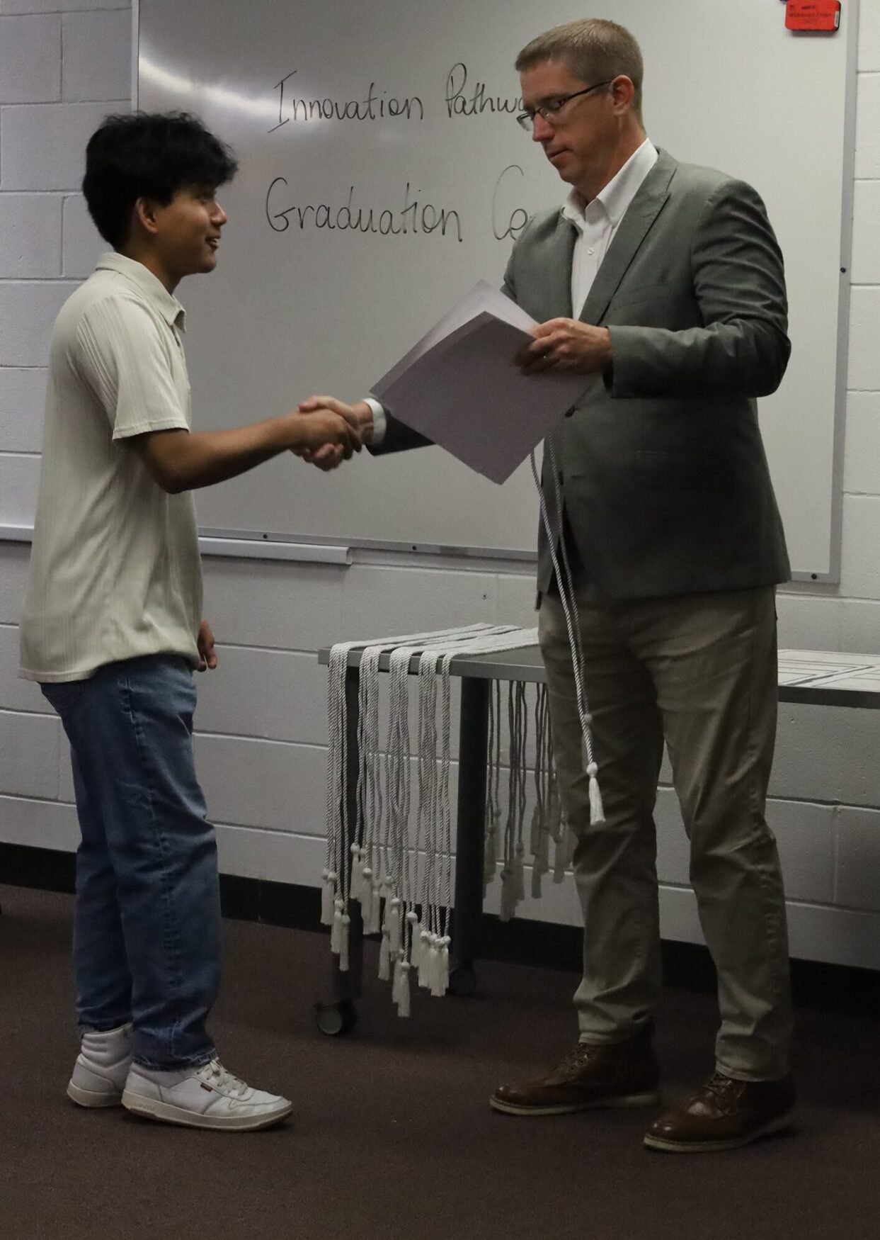 Unish Dhimal was one of 18 students who participated in the Chelmsford High School Innovation Pathways Graduation Ceremony on Thursday, May 28, 2026.