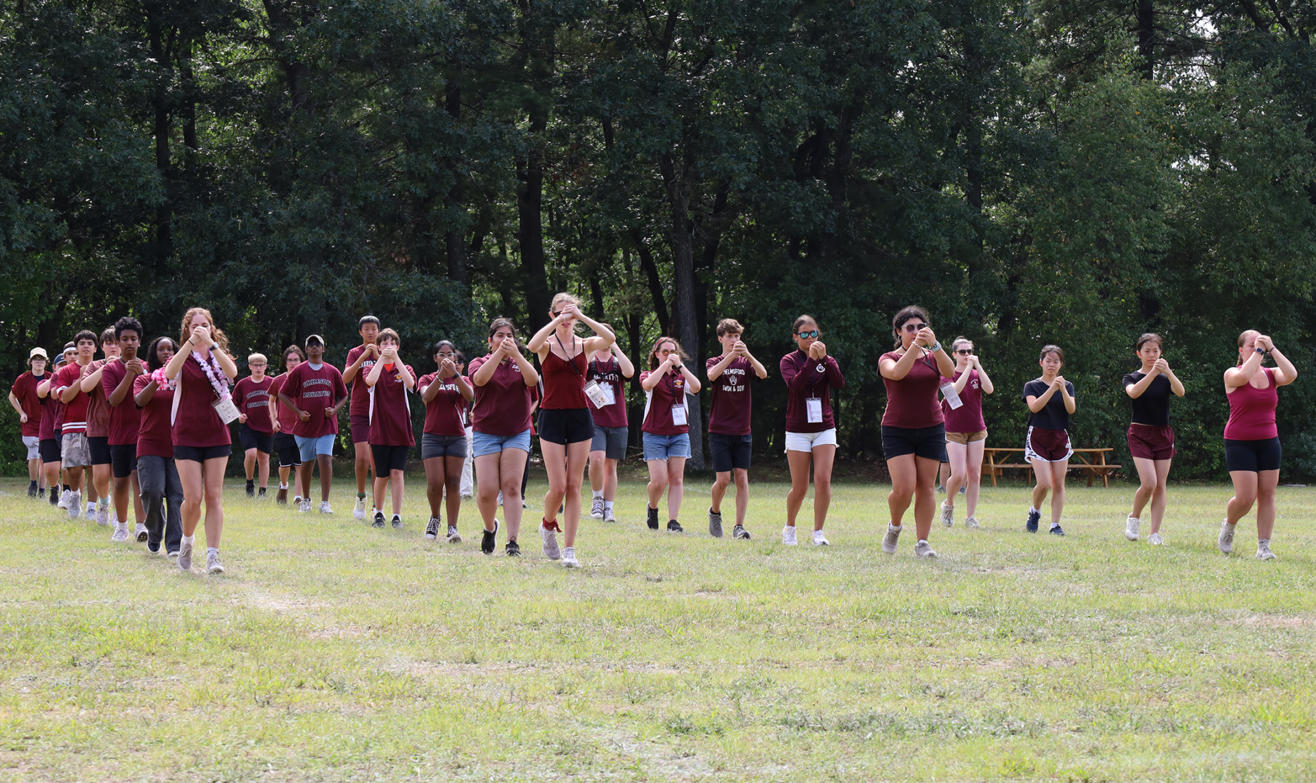 The Chelmsford High Marching Band performs during the 2026 preview show on Thursday, Aug. 27.