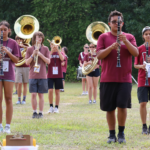 The Chelmsford High Marching Band performs during the 2026 preview show on Thursday, Aug. 27.