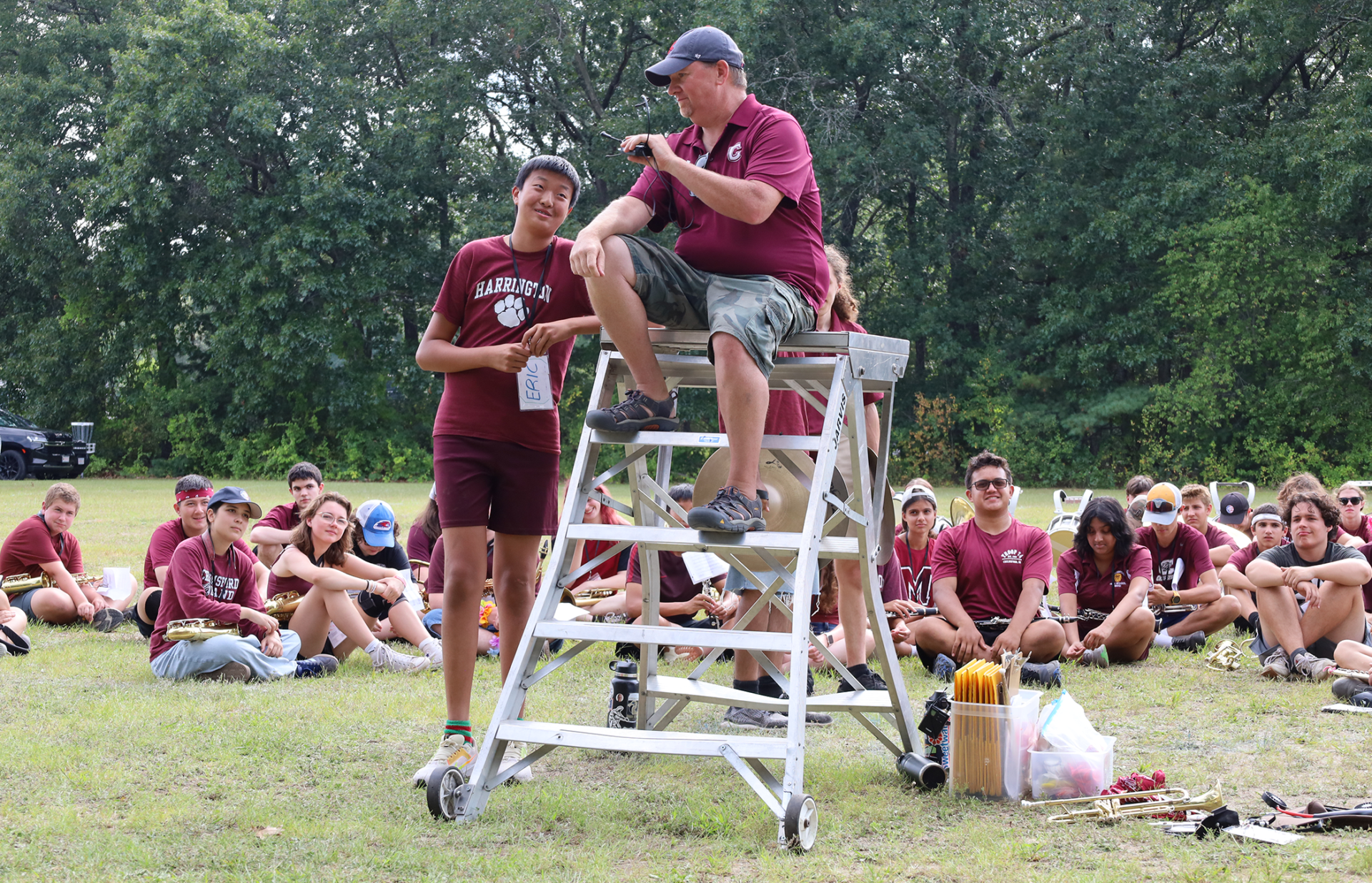 The Chelmsford High Marching Band performs during the 2026 preview show on Thursday, Aug. 27.