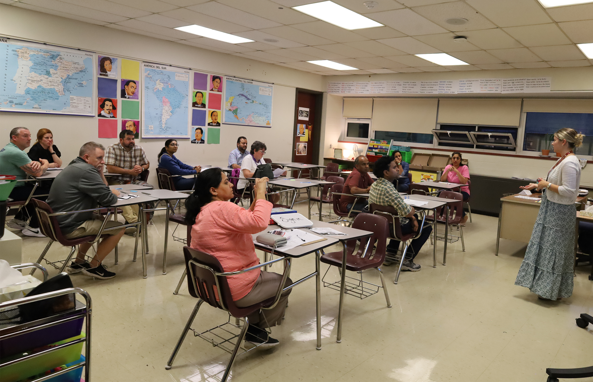 Parents and guardians attend the parent-curriculum night open house on Thursday, Sept. 17, 2026, at Chelmsford High School.