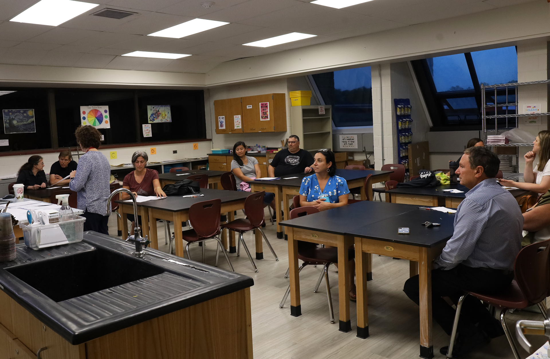Parents and guardians attend the parent-curriculum night open house on Thursday, Sept. 17, 2026, at Chelmsford High School.