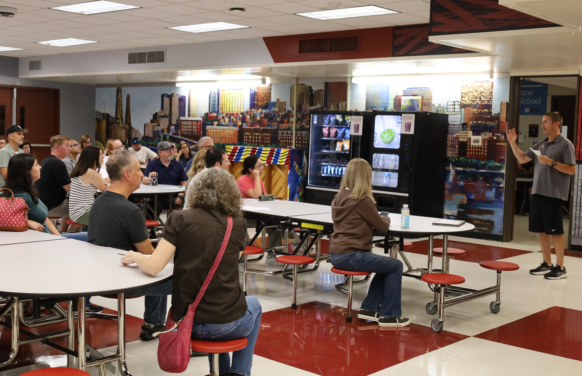 Parents and guardians attend the parent-curriculum night open house on Thursday, Sept. 17, 2026, at Chelmsford High School.
