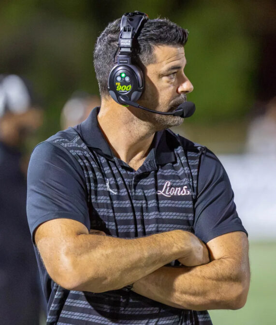 Chelmsford head coach George Peterson and the Lions battled Lowell on Friday night.